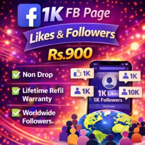 1K Facebook Page Likes & Followers