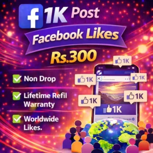 1K Facebook Post Likes