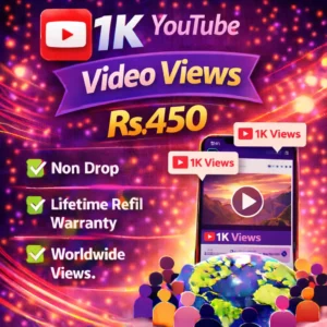 1k youtube video views