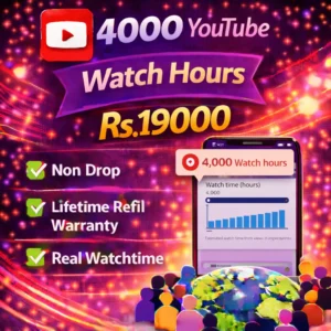 4,000 youtube watch hours