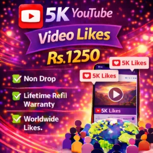 5k youtube video likes